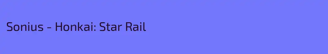 Sonius - Honkai: Star Rail